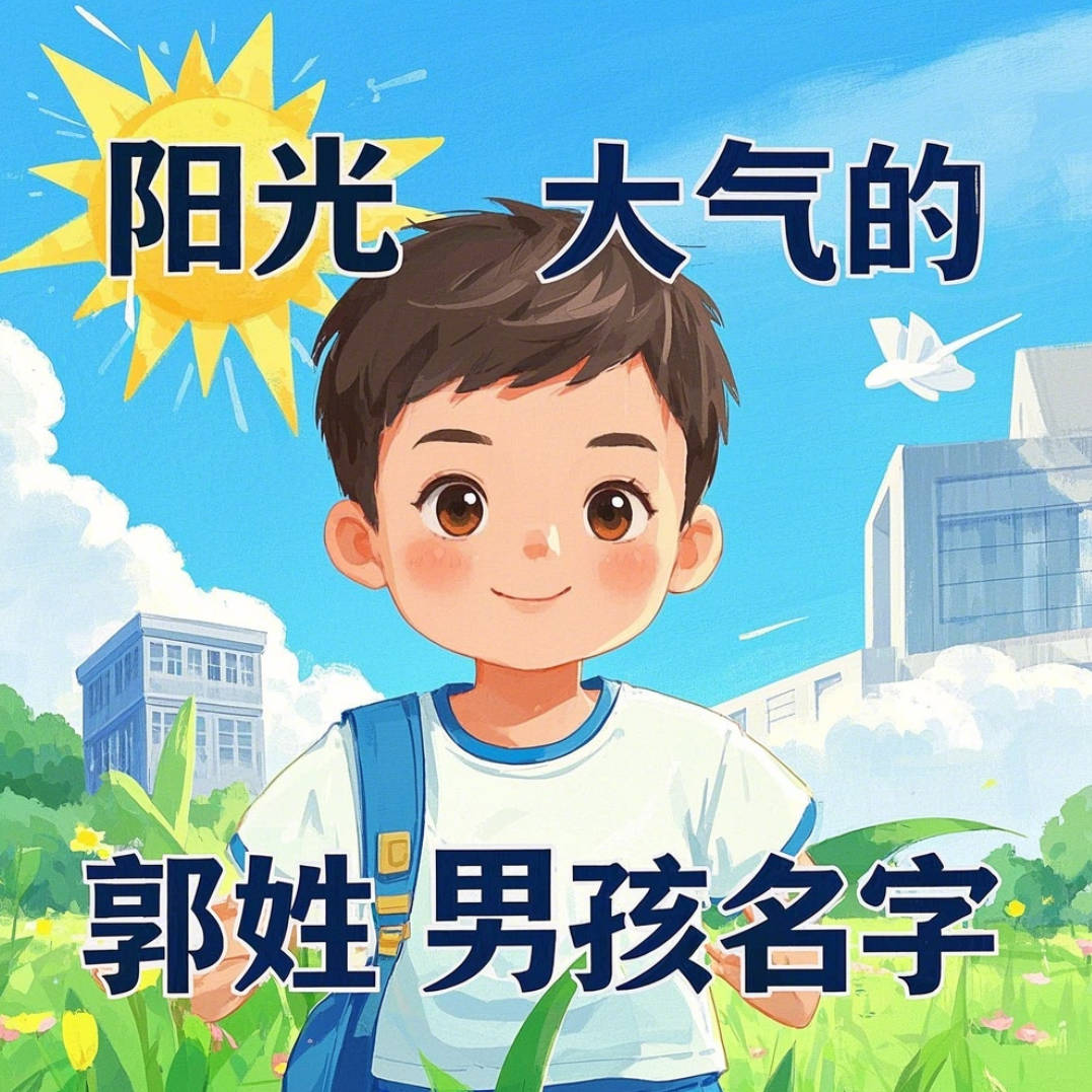 陽光大氣的郭姓男孩名字